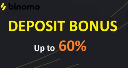 Бонус на депозит в Binomo - до 60% бонуса