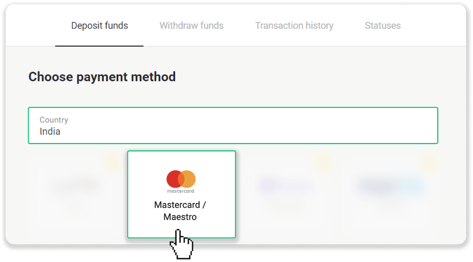 Deposit Funds in Binomo via India Bank Cards (Visa / MasterCard / Rupay), Bank Transfer (Ola Money, NetBanking) and E-wallets (Jio Money, Freecharge, Indian Exchanger, Jeton, PayTM, Globe pay, Perfect Money) Deposit Funds in Binomo via India Bank Cards (Visa / MasterCard / Rupay), Bank Transfer (Ola Money, NetBanking) and E-wallets (Jio Money, Freecharge, Indian Exchanger, Jeton, PayTM, Globe pay, Perfect Money)