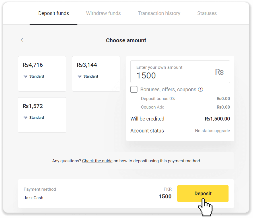 Deposit Funds in Binomo via Pakistan Bank Cards (MasterCard / JCB), Bank Transfer and E-wallets (CashMaal, Perfect Money, Easypaisa, Bukhari Exchange, Upaisa, Jazz Cash, Neteller, Skrill, AstroPay, Advcash) Deposit Funds in Binomo via Pakistan Bank Cards (MasterCard / JCB), Bank Transfer and E-wallets (CashMaal, Perfect Money, Easypaisa, Bukhari Exchange, Upaisa, Jazz Cash, Neteller, Skrill, AstroPay, Advcash)