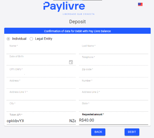 Braziliya Internet-banking (Bank Transer, Paylivre, Loterica, Itau, Boleto Rapido) va elektron hamyonlar (Picpay, Astropay, Banco do Brasil, Santander, Bradesco, Neteller, Skrill, WebMoney, Advcash) orqali Binomo-ga mablag'larni depozit qilish. Braziliya Internet-banking (Bank Transer, Paylivre, Loterica, Itau, Boleto Rapido) va elektron hamyonlar (Picpay, Astropay, Banco do Brasil, Santander, Bradesco, Neteller, Skrill, WebMoney, Advcash) orqali Binomo-ga mablag'larni depozit qilish.