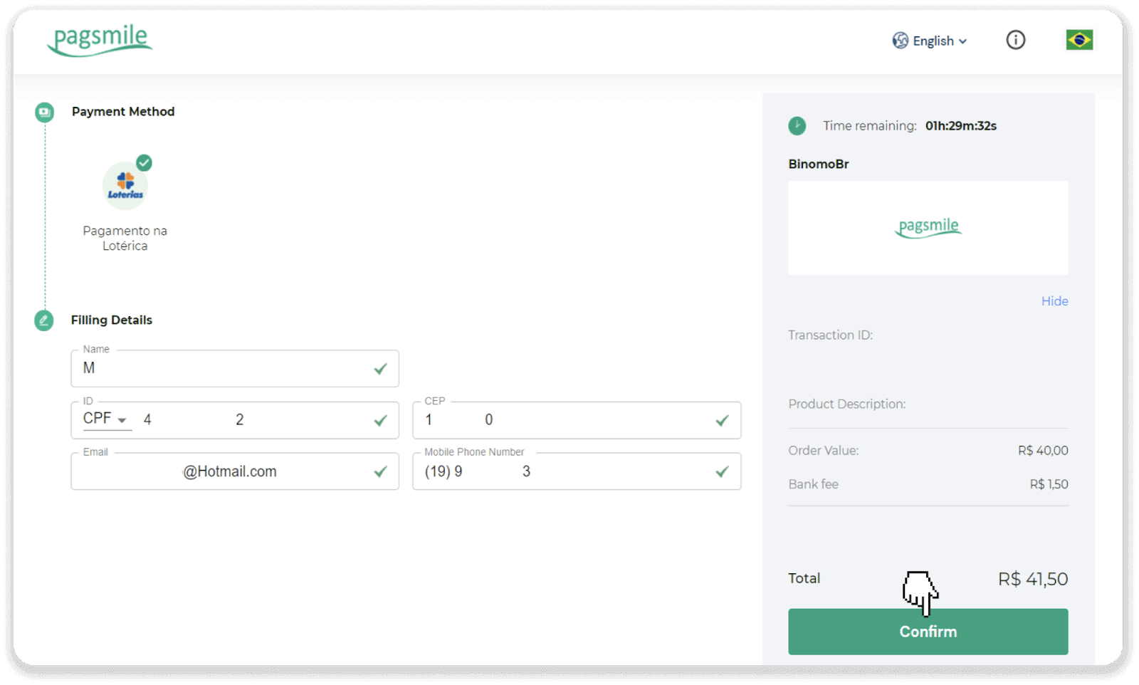 Braziliya Internet-banking (Bank Transer, Paylivre, Loterica, Itau, Boleto Rapido) va elektron hamyonlar (Picpay, Astropay, Banco do Brasil, Santander, Bradesco, Neteller, Skrill, WebMoney, Advcash) orqali Binomo-ga mablag'larni depozit qilish. Braziliya Internet-banking (Bank Transer, Paylivre, Loterica, Itau, Boleto Rapido) va elektron hamyonlar (Picpay, Astropay, Banco do Brasil, Santander, Bradesco, Neteller, Skrill, WebMoney, Advcash) orqali Binomo-ga mablag'larni depozit qilish.