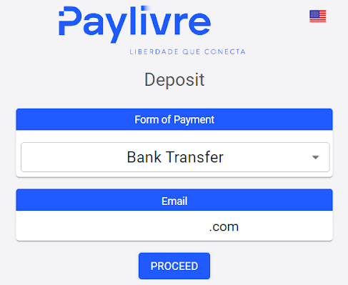 Braziliya Internet-banking (Bank Transer, Paylivre, Loterica, Itau, Boleto Rapido) va elektron hamyonlar (Picpay, Astropay, Banco do Brasil, Santander, Bradesco, Neteller, Skrill, WebMoney, Advcash) orqali Binomo-ga mablag'larni depozit qilish. Braziliya Internet-banking (Bank Transer, Paylivre, Loterica, Itau, Boleto Rapido) va elektron hamyonlar (Picpay, Astropay, Banco do Brasil, Santander, Bradesco, Neteller, Skrill, WebMoney, Advcash) orqali Binomo-ga mablag'larni depozit qilish.
