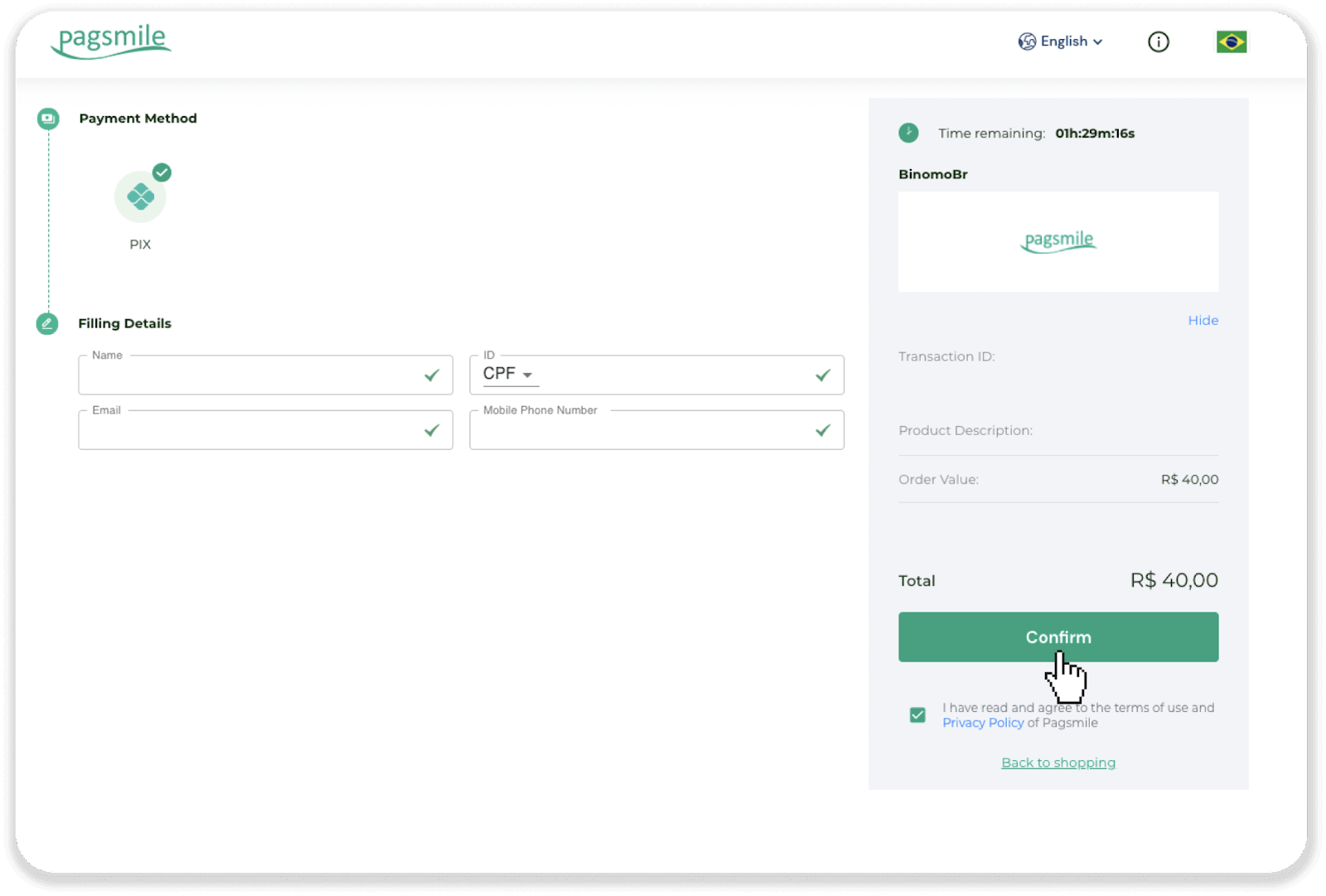 Braziliya Internet-banking (Bank Transer, Paylivre, Loterica, Itau, Boleto Rapido) va elektron hamyonlar (Picpay, Astropay, Banco do Brasil, Santander, Bradesco, Neteller, Skrill, WebMoney, Advcash) orqali Binomo-ga mablag'larni depozit qilish. Braziliya Internet-banking (Bank Transer, Paylivre, Loterica, Itau, Boleto Rapido) va elektron hamyonlar (Picpay, Astropay, Banco do Brasil, Santander, Bradesco, Neteller, Skrill, WebMoney, Advcash) orqali Binomo-ga mablag'larni depozit qilish.