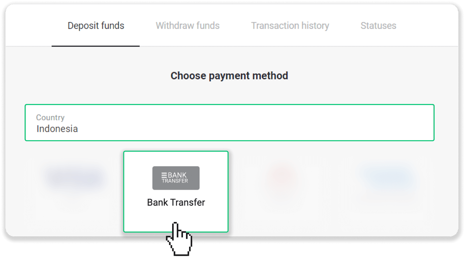 Deposit Funds on Binomo via Indonesia Bank Transfer (Virtual Account, Internet Banking) Deposit Funds on Binomo via Indonesia Bank Transfer (Virtual Account, Internet Banking)