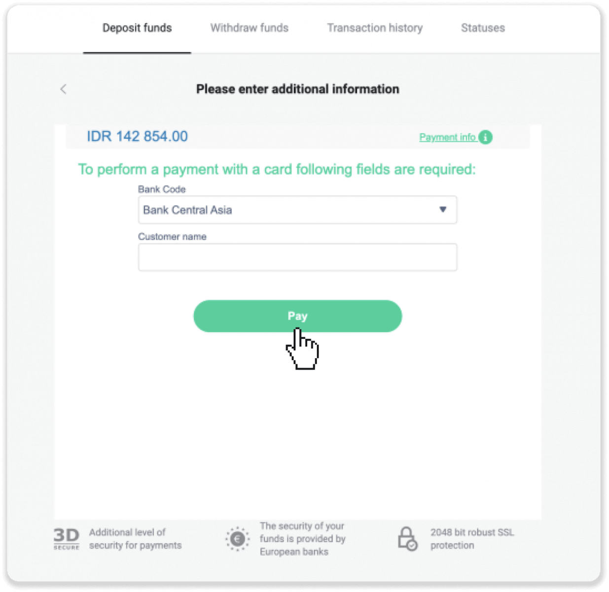 Deposit Funds on Binomo via Indonesia Bank Transfer (Virtual Account, Internet Banking) Deposit Funds on Binomo via Indonesia Bank Transfer (Virtual Account, Internet Banking)