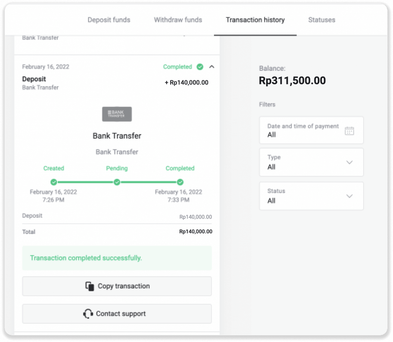 Deposit Funds on Binomo via Indonesia Bank Transfer (Virtual Account, Internet Banking) Deposit Funds on Binomo via Indonesia Bank Transfer (Virtual Account, Internet Banking)
