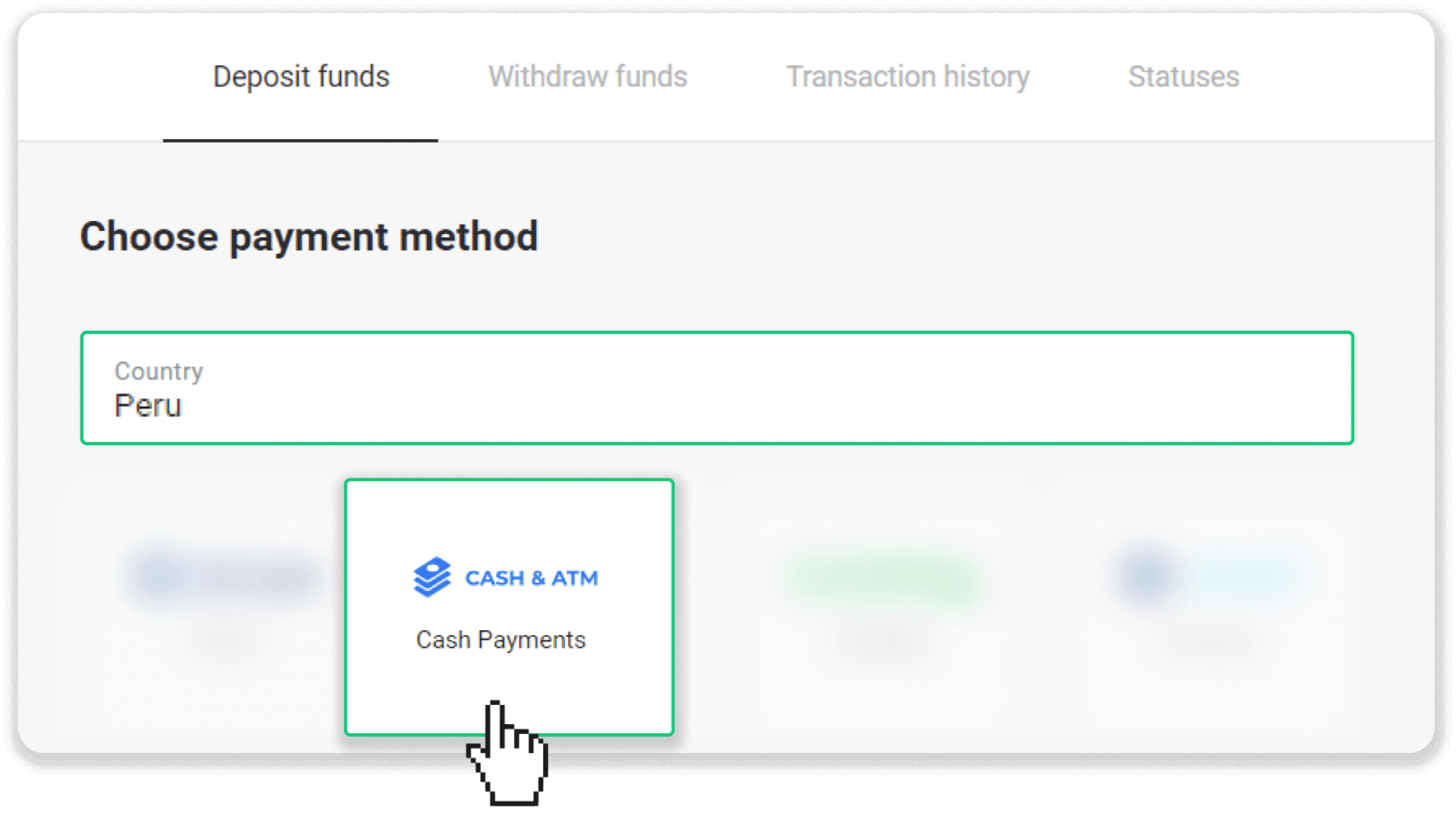 Deposit Funds on Binomo via Peru Bank Card (Mastercard / Maestro), Bank Transfer (BBVA, Cash Payments, Scotiabank, Caja Tacna, BCP bank, Caja Huancayo, Caja Trujillo, Interbank, Caja Arequipa) and E-wallets (AstroPay, Jeton) Deposit Funds on Binomo via Peru Bank Card (Mastercard / Maestro), Bank Transfer (BBVA, Cash Payments, Scotiabank, Caja Tacna, BCP bank, Caja Huancayo, Caja Trujillo, Interbank, Caja Arequipa) and E-wallets (AstroPay, Jeton)