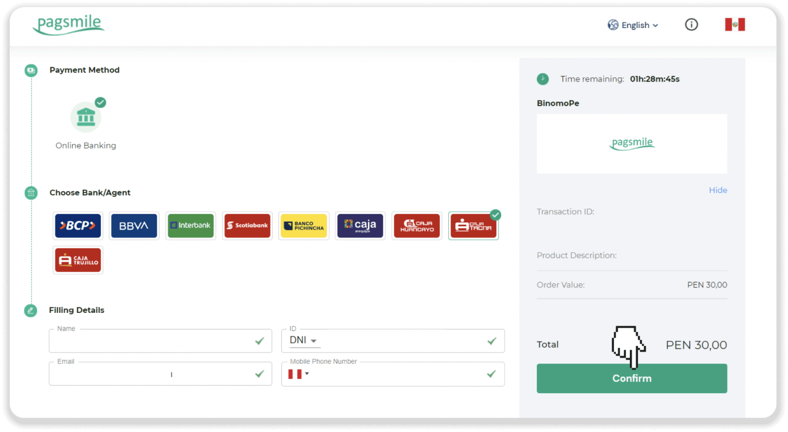 Deposit Funds on Binomo via Peru Bank Card (Mastercard / Maestro), Bank Transfer (BBVA, Cash Payments, Scotiabank, Caja Tacna, BCP bank, Caja Huancayo, Caja Trujillo, Interbank, Caja Arequipa) and E-wallets (AstroPay, Jeton) Deposit Funds on Binomo via Peru Bank Card (Mastercard / Maestro), Bank Transfer (BBVA, Cash Payments, Scotiabank, Caja Tacna, BCP bank, Caja Huancayo, Caja Trujillo, Interbank, Caja Arequipa) and E-wallets (AstroPay, Jeton)