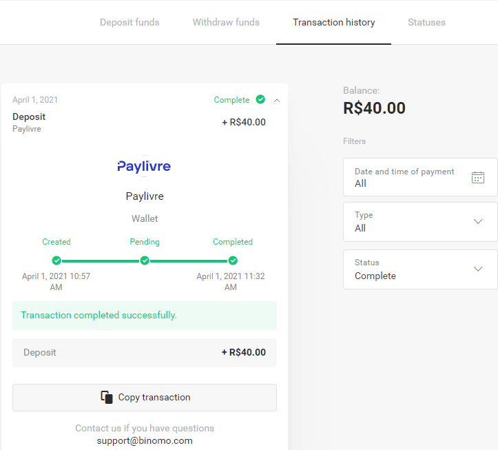 Внесите средства посредством банковского перевода (Itau, PicPay, Loterica, Boleto Rapido, Paylivre, Pagsmile, Bradesco, Santander) на Binomo Внесите средства посредством банковского перевода (Itau, PicPay, Loterica, Boleto Rapido, Paylivre, Pagsmile, Bradesco, Santander) на Binomo