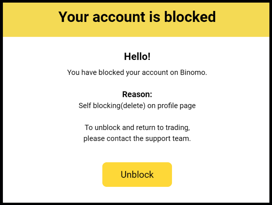 How to Close & Block Binomo Account?