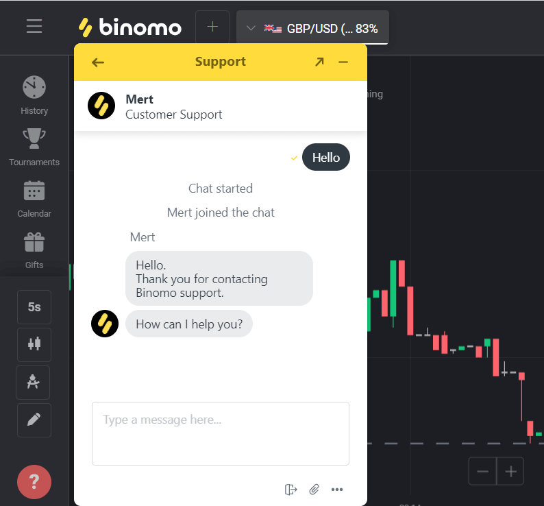 Binomo सपोर्ट से कैसे संपर्क करें Binomo सपोर्ट से कैसे संपर्क करें