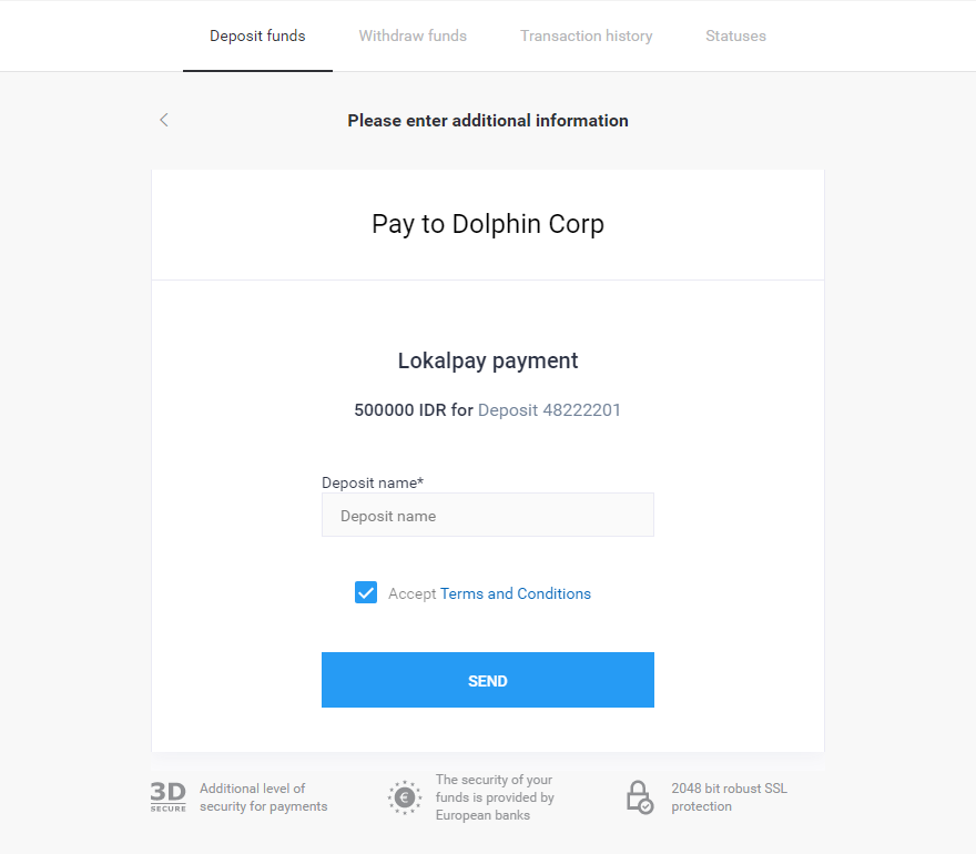 Deposit Funds in Binomo via Indonesia Bank Transfer (Virtual Account, Virtual Account Bank Mandiri, Internet Banking) Deposit Funds in Binomo via Indonesia Bank Transfer (Virtual Account, Virtual Account Bank Mandiri, Internet Banking)