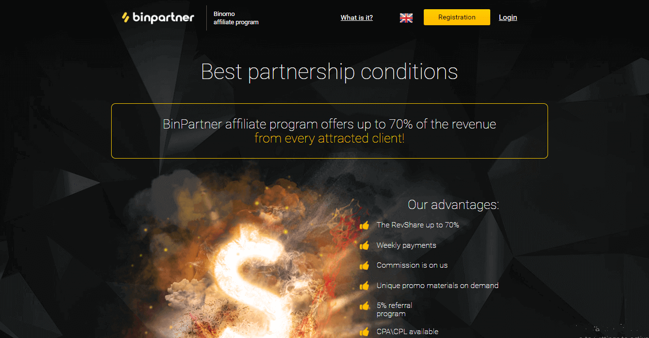 Как да се присъедините към партньорска програма и да станете партньор в Binomo