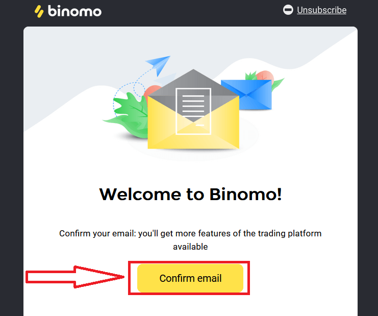 Hvordan åpne konto og logge på Binomo