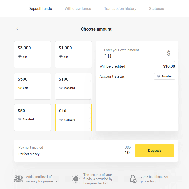 How to Withdraw and Make a Deposit in Binomo