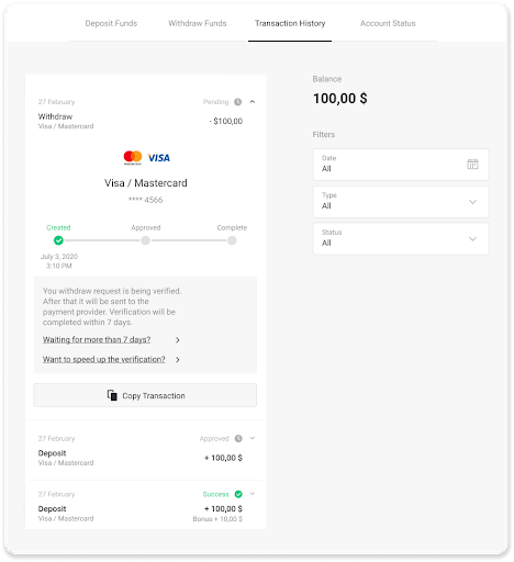 How to Withdraw and Make a Deposit in Binomo