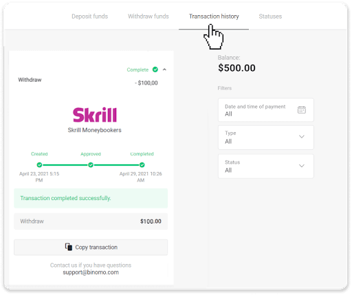 How to Withdraw and Make a Deposit in Binomo