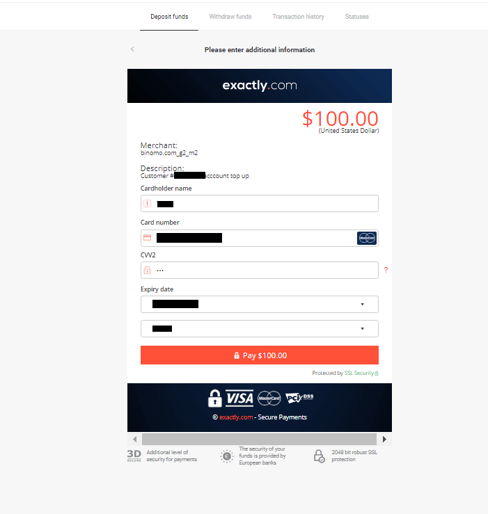 How to Withdraw and Make a Deposit in Binomo