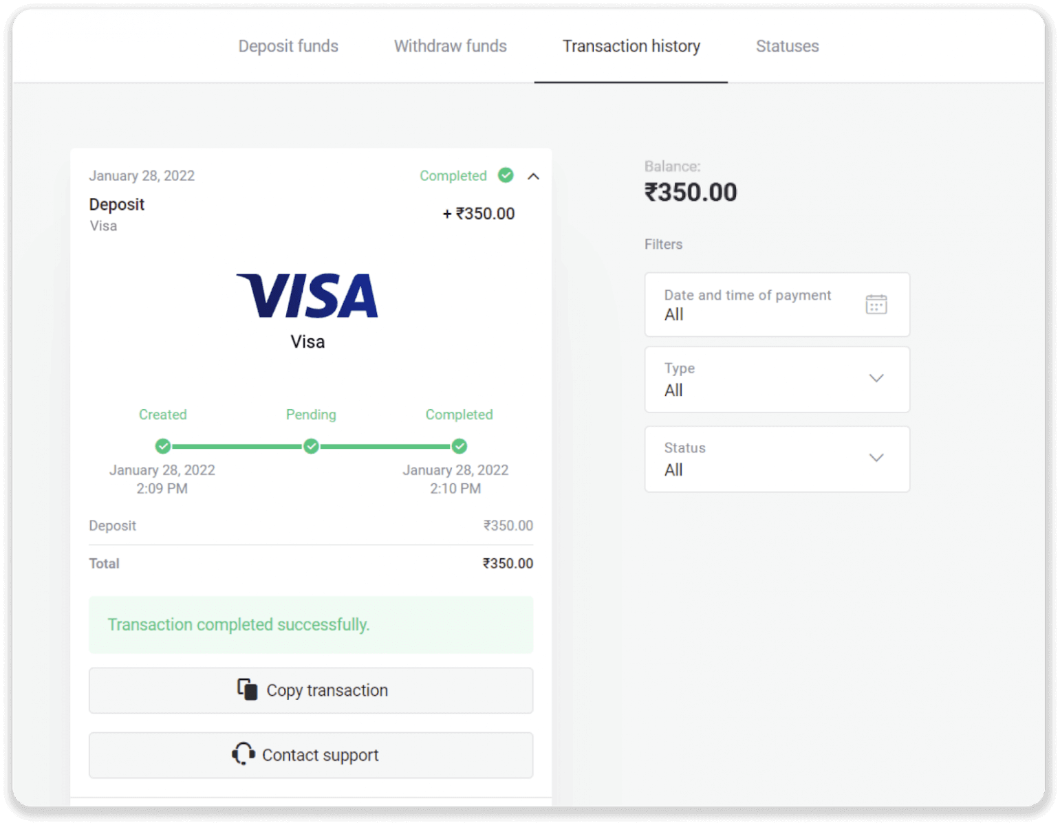 How to Withdraw and Make a Deposit in Binomo