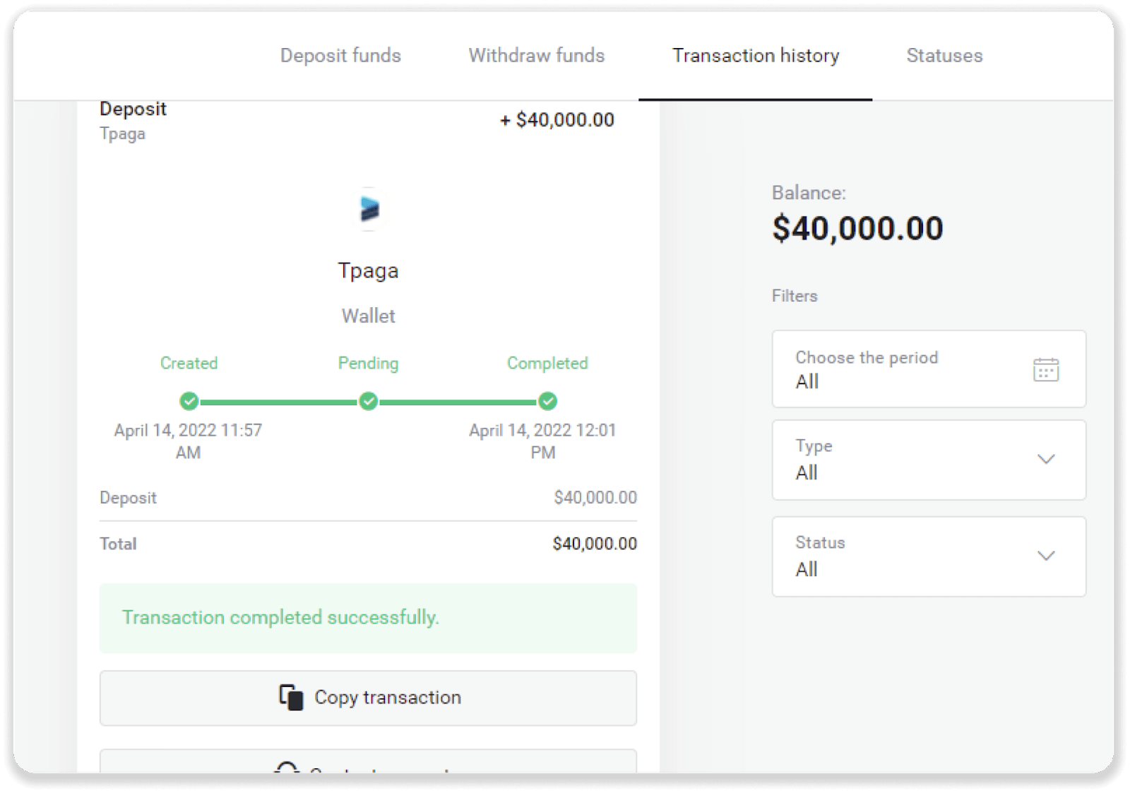 Si të tërhiqni fonde nga Binomo në portofolin tim elektronik (Payfix, Webmoney WMZ, Tpaga, Perfect Money, para ADV, PayTM, Globe Pay, AstroPay, Jeton Wallet)