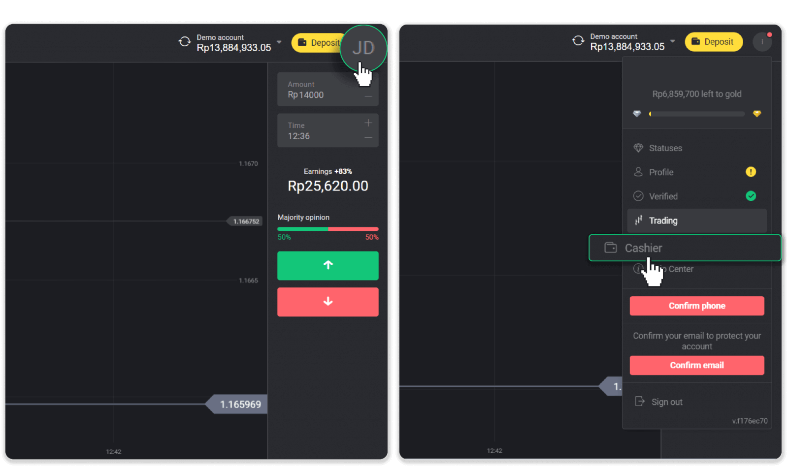 Cara Menarik Dana ke Rekening Bank saya (transfer Bank, Internet Banking, IMPS Bank Transfer, NEFT Bank Transfer, Indian Exchanger, NetBanking, Virtual Account, CEPbank, PIX) di Binomo