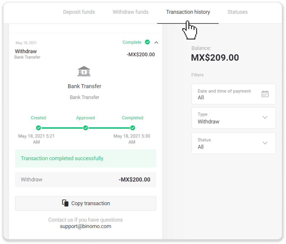 Cara Menarik Dana ke Rekening Bank saya (transfer Bank, Internet Banking, IMPS Bank Transfer, NEFT Bank Transfer, Indian Exchanger, NetBanking, Virtual Account, CEPbank, PIX) di Binomo