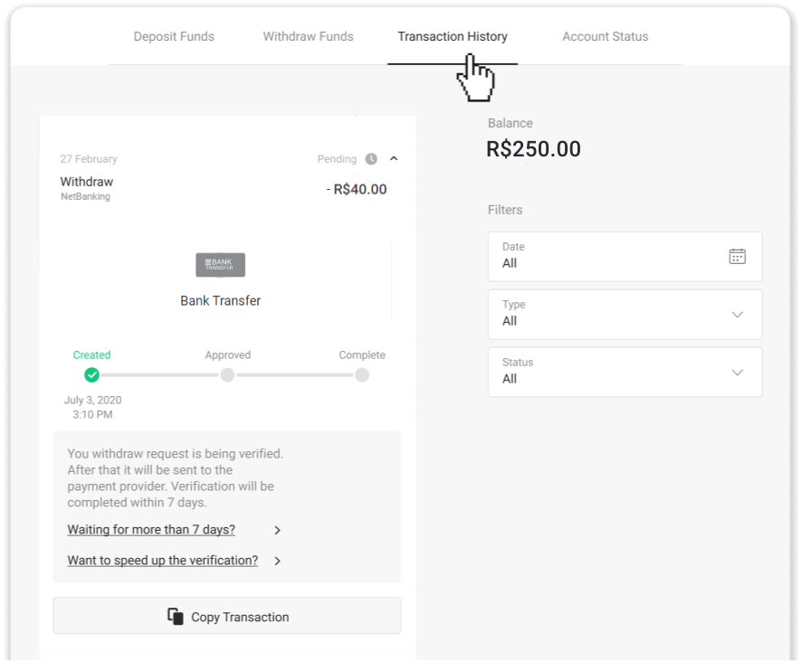 Cara Menarik Dana ke Rekening Bank saya (transfer Bank, Internet Banking, IMPS Bank Transfer, NEFT Bank Transfer, Indian Exchanger, NetBanking, Virtual Account, CEPbank, PIX) di Binomo