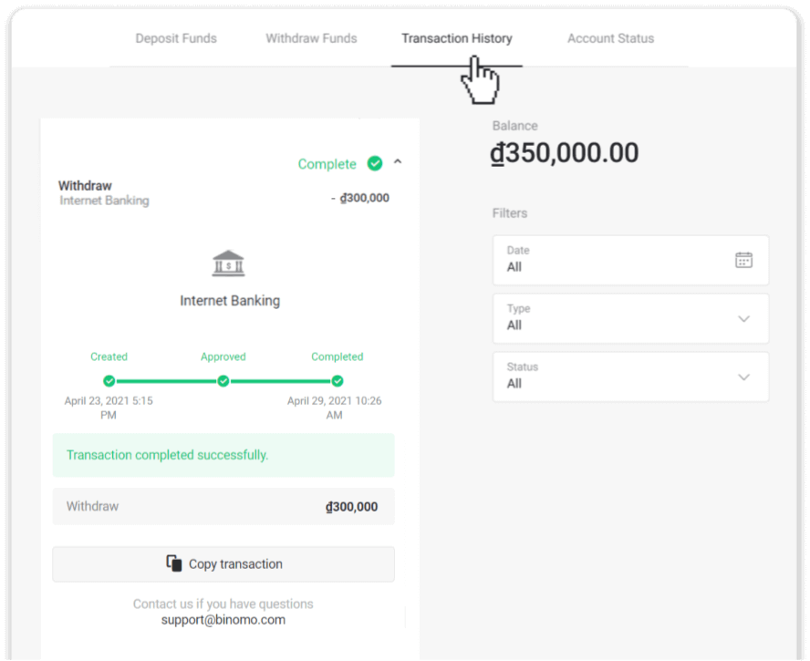 Cara Menarik Dana ke Rekening Bank saya (transfer Bank, Internet Banking, IMPS Bank Transfer, NEFT Bank Transfer, Indian Exchanger, NetBanking, Virtual Account, CEPbank, PIX) di Binomo