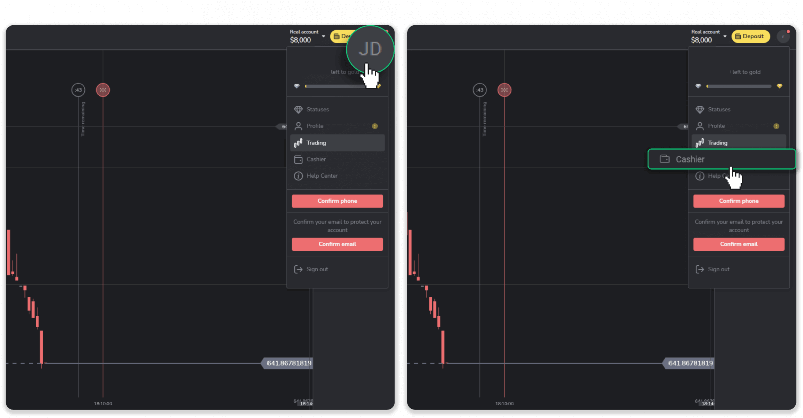 Cara Menarik Dana ke Rekening Bank saya (transfer Bank, Internet Banking, IMPS Bank Transfer, NEFT Bank Transfer, Indian Exchanger, NetBanking, Virtual Account, CEPbank, PIX) di Binomo
